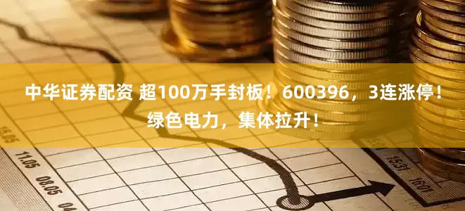 中华证券配资 超100万手封板!600396,3连涨停!绿色电力,集体拉升!
